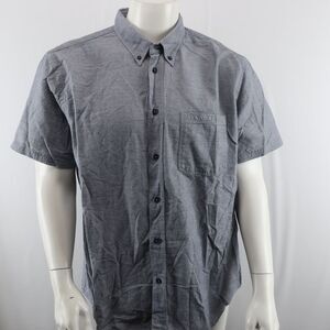 Billy Reid Short Sleeve Button Up Shirt Mens XL Standard Fit‎ Gray